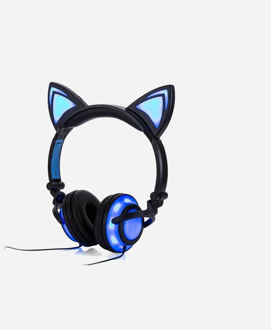 Cute Glowing Cat Ear Headset