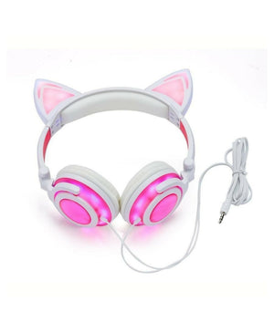 Cute Glowing Cat Ear Headset