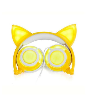 Cute Glowing Cat Ear Headset