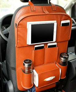 PU Leather Back Seat Organizer