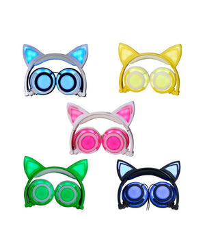 Cute Glowing Cat Ear Headset