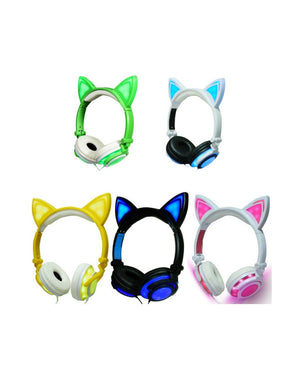 Cute Glowing Cat Ear Headset