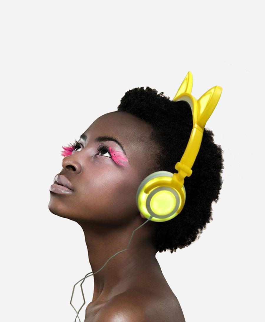 Cute Glowing Cat Ear Headset