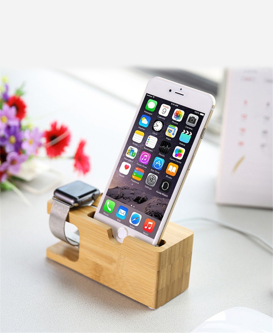 Bamboo Charging Dock